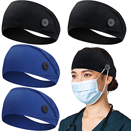 Button Headband - AbamericaScrubs.com