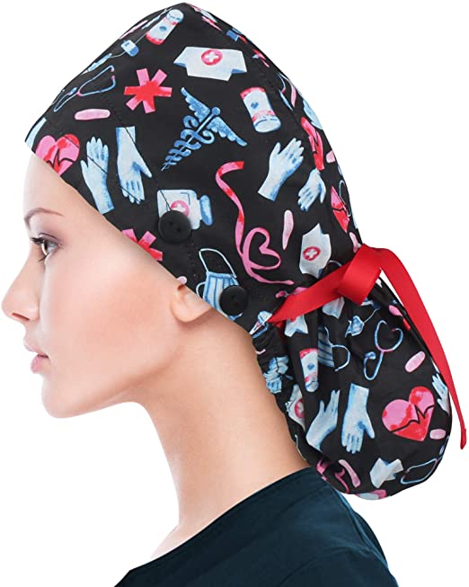 Ponytail Cap - AbamericaScrubs.com