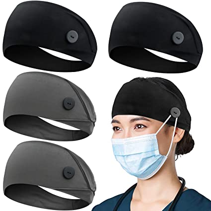 Button Headband - AbamericaScrubs.com