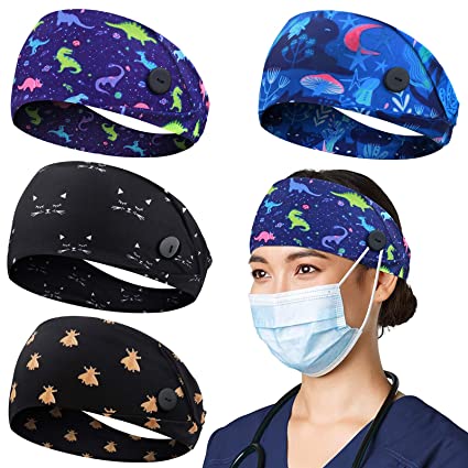 Button Headband - AbamericaScrubs.com