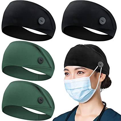 Button Headband - AbamericaScrubs.com