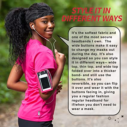 Button Headband - AbamericaScrubs.com