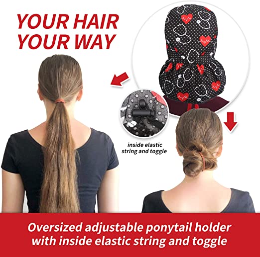Ponytail Cap - AbamericaScrubs.com