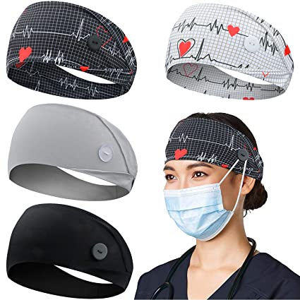 Button Headband - AbamericaScrubs.com